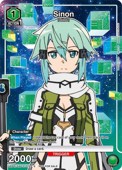 Sinon (072), Union Arena Promotion Cards UEPR/SAO-2-072