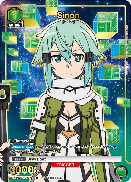 Sinon (072) (Gold), Union Arena Promotion Cards UEPR/SAO-2-072