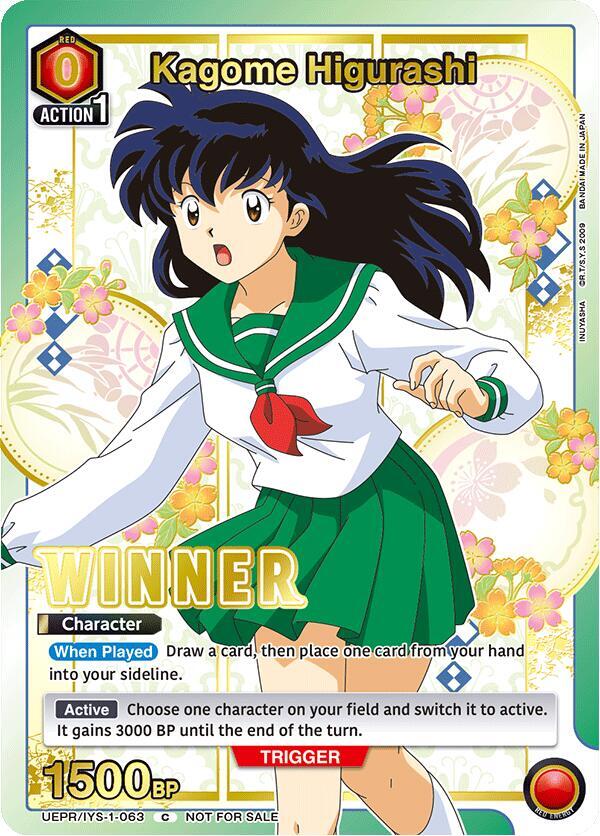 Kagome Higurashi (Winner), Union Arena Promotion Cards UEPR/IYS-1-063