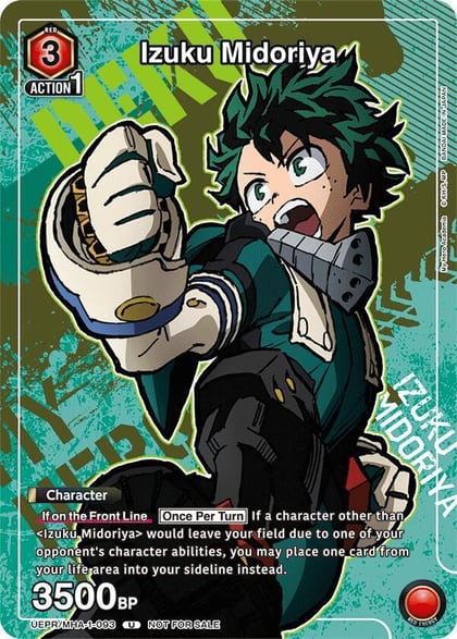 Izuku Midoriya, Union Arena Promotion Cards UEPR/MHA-1-093