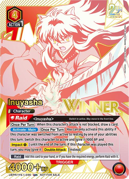 Inuyasha (046) (Winner), Union Arena Promotion Cards UEPR/IYS-1-046