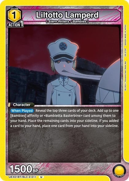 Liltotto Lamperd, UEX01BT: BLEACH: Thousand-Year Blood War Vol.2 UEX01BT/BLC-2-011