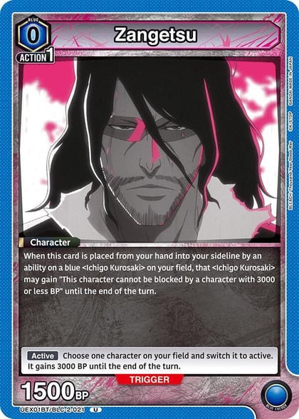 Zangetsu, UEX01BT: BLEACH: Thousand-Year Blood War Vol.2 UEX01BT/BLC-2-021