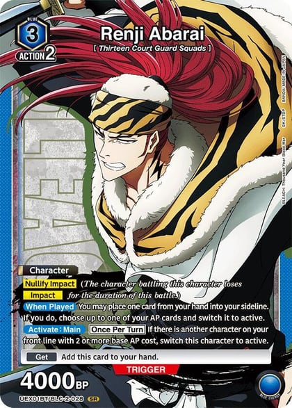 Renji Abarai (028), UEX01BT: BLEACH: Thousand-Year Blood War Vol.2 UEX01BT/BLC-2-028
