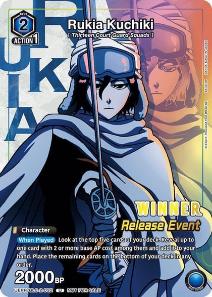 Rukia Kuchiki (Release Event Winner), UEX01BT: BLEACH: Thousand-Year Blood War Vol.2 Release Event Cards UEPR/BCV-1-032