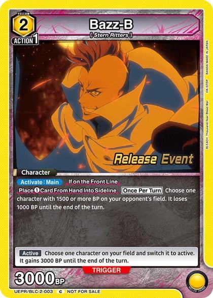Bazz-B, UEX01BT: BLEACH: Thousand-Year Blood War Vol.2 Release Event Cards UEPR/BLC-2-003