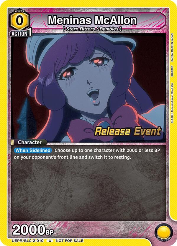 Meninas McAllon, UEX01BT: BLEACH: Thousand-Year Blood War Vol.2 Release Event Cards UEPR/BLC-2-010