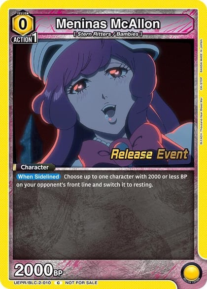 Meninas McAllon, UEX01BT: BLEACH: Thousand-Year Blood War Vol.2 Release Event Cards UEPR/BLC-2-010