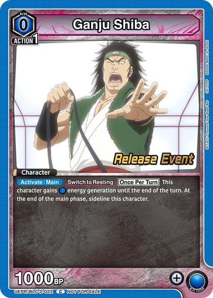 Ganju Shiba, UEX01BT: BLEACH: Thousand-Year Blood War Vol.2 Release Event Cards UEPR/BLC-2-022