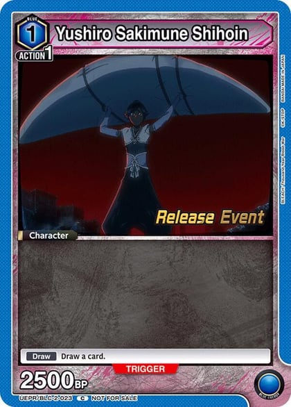 Yushiro Sakimune Shihoin, UEX01BT: BLEACH: Thousand-Year Blood War Vol.2 Release Event Cards UEPR/BLC-2-023