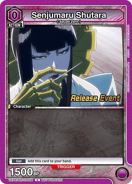Senjumaru Shutara (056), UEX01BT: BLEACH: Thousand-Year Blood War Vol.2 Release Event Cards UEPR/BLC-2-056
