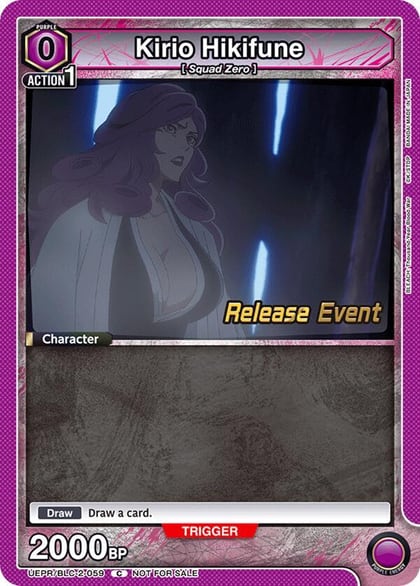 Kirio Hikifune, UEX01BT: BLEACH: Thousand-Year Blood War Vol.2 Release Event Cards UEPR/BLC-2-059