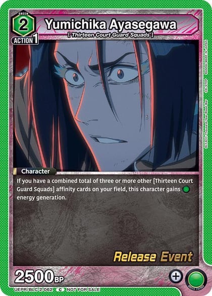 Yumichika Ayasegawa, UEX01BT: BLEACH: Thousand-Year Blood War Vol.2 Release Event Cards UEPR/BLC-2-062