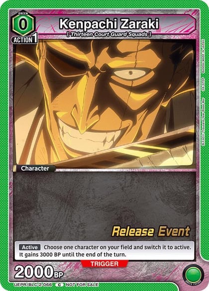 Kenpachi Zaraki (066), UEX01BT: BLEACH: Thousand-Year Blood War Vol.2 Release Event Cards UEPR/BLC-2-066