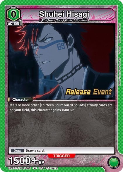 Shuhei Hisagi, UEX01BT: BLEACH: Thousand-Year Blood War Vol.2 Release Event Cards UEPR/BLC-2-068