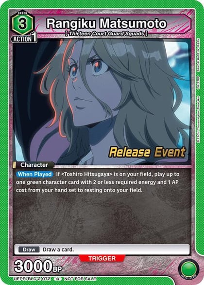 Rangiku Matsumoto, UEX01BT: BLEACH: Thousand-Year Blood War Vol.2 Release Event Cards UEPR/BLC-2-072