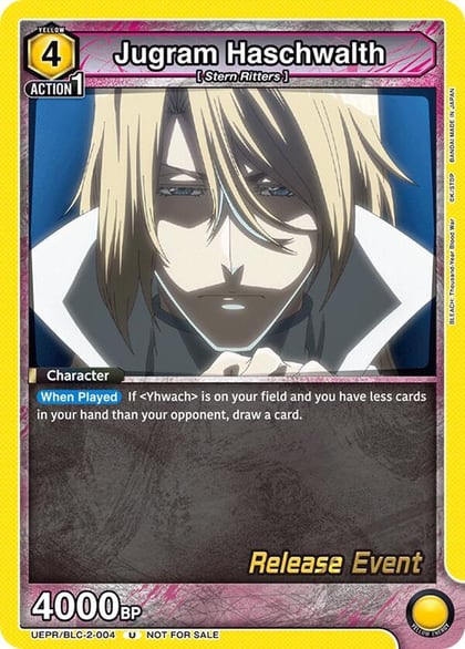 Jugram Haschwalth, UEX01BT: BLEACH: Thousand-Year Blood War Vol.2 Release Event Cards UEPR/BLC-2-004