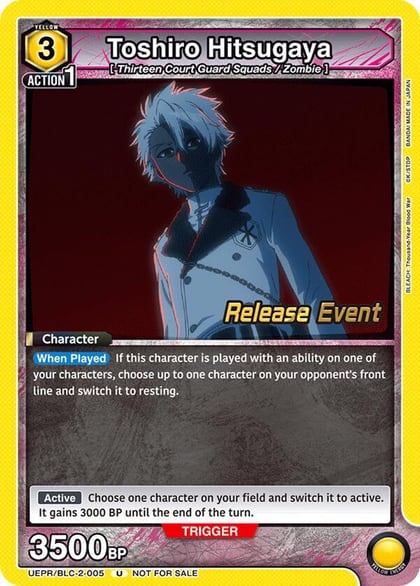 Toshiro Hitsugaya (005), UEX01BT: BLEACH: Thousand-Year Blood War Vol.2 Release Event Cards UEPR/BLC-2-005