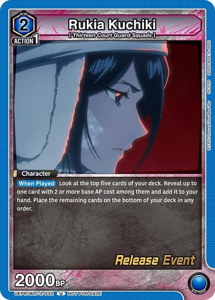 Rukia Kuchiki (032), UEX01BT: BLEACH: Thousand-Year Blood War Vol.2 Release Event Cards UEPR/BLC-2-032