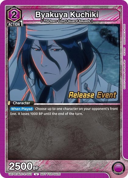 Byakuya Kuchiki (053), UEX01BT: BLEACH: Thousand-Year Blood War Vol.2 Release Event Cards UEPR/BLC-2-053