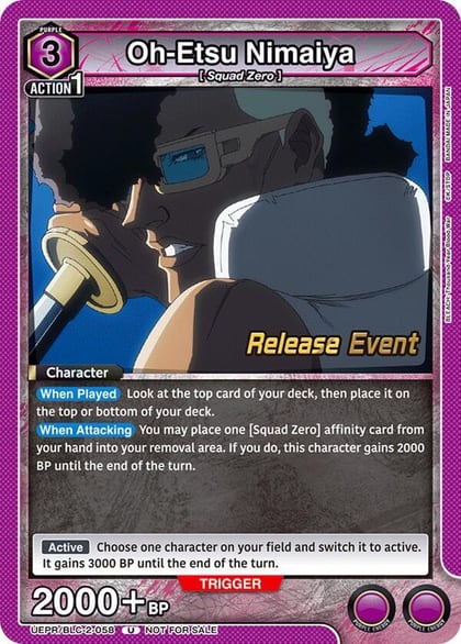 Oh-Etsu Nimaiya, UEX01BT: BLEACH: Thousand-Year Blood War Vol.2 Release Event Cards UEPR/BLC-2-058
