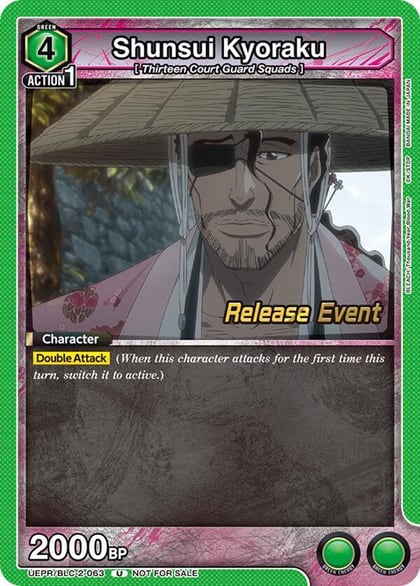 Shunsui Kyoraku, UEX01BT: BLEACH: Thousand-Year Blood War Vol.2 Release Event Cards UEPR/BLC-2-063