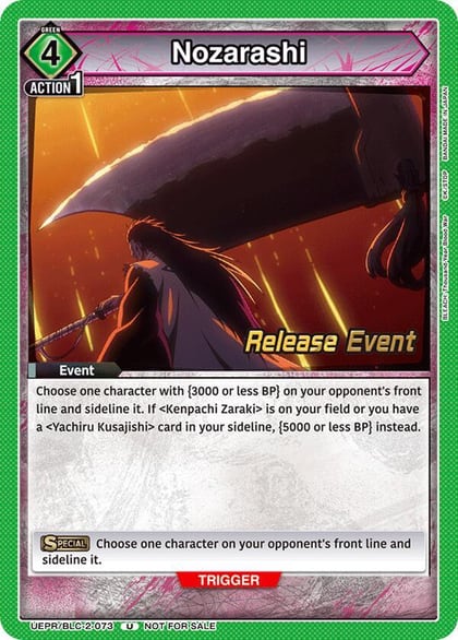 Nozarashi, UEX01BT: BLEACH: Thousand-Year Blood War Vol.2 Release Event Cards UEPR/BLC-2-073