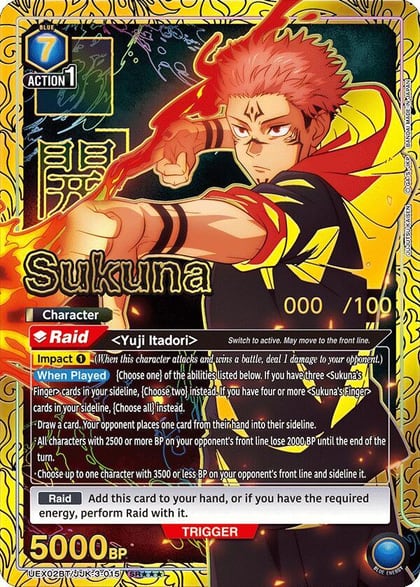 Sukuna (015) (SR***) (Serial Numbered), UEX02BT: Jujutsu Kaisen Vol.2 UEX02BT/JJK-3-015