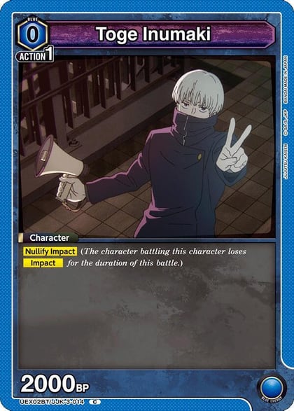 Toge Inumaki (014) (Box Topper Foil), UEX02BT: Jujutsu Kaisen Vol.2 UEX02BT/JJK-3-014