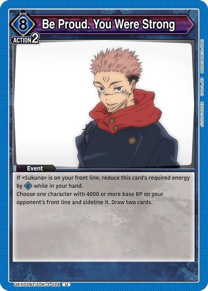 Be Proud. You Were Strong, UEX02BT: Jujutsu Kaisen Vol.2 UEX02BT/JJK-3-024