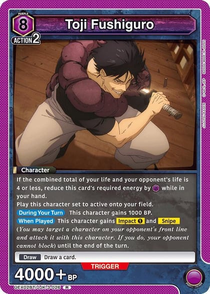 Toji Fushiguro (026), UEX02BT: Jujutsu Kaisen Vol.2 UEX02BT/JJK-3-026