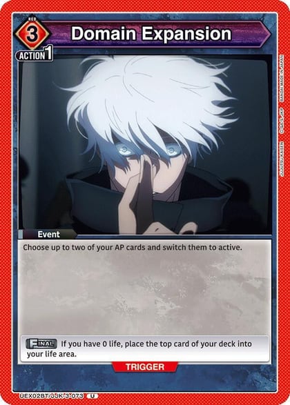 Domain Expansion, UEX02BT: Jujutsu Kaisen Vol.2 UEX02BT/JJK-3-073