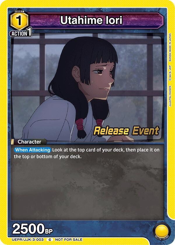 Utahime Iori, UEX02BT: Jujutsu Kaisen Vol.2 Release Event Cards UEPR/JJK-3-003