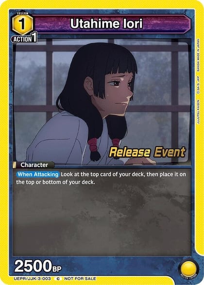 Utahime Iori, UEX02BT: Jujutsu Kaisen Vol.2 Release Event Cards UEPR/JJK-3-003