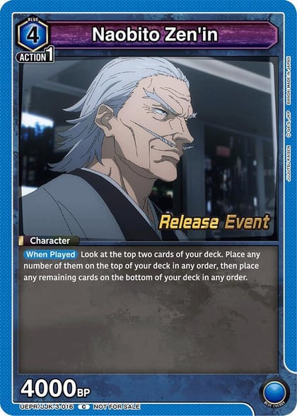 Naobito Zen'in, UEX02BT: Jujutsu Kaisen Vol.2 Release Event Cards UEPR/JJK-3-016