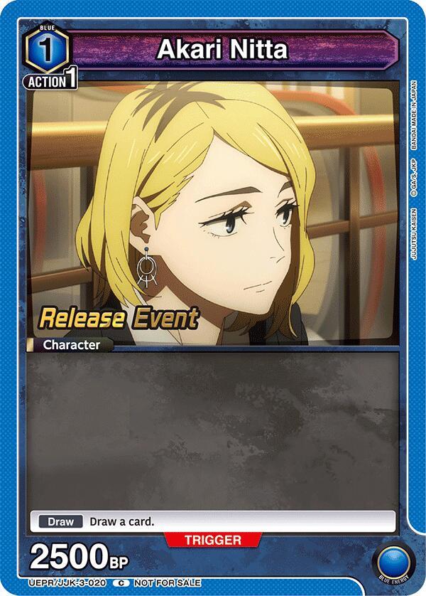 Akari Nitta, UEX02BT: Jujutsu Kaisen Vol.2 Release Event Cards UEPR/JJK-3-020