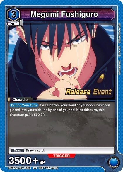 Megumi Fushiguro (023), UEX02BT: Jujutsu Kaisen Vol.2 Release Event Cards UEPR/JJK-3-023