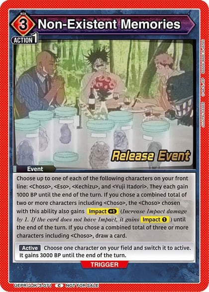 Non-Existent Memories, UEX02BT: Jujutsu Kaisen Vol.2 Release Event Cards UEPR/JJK-3-071
