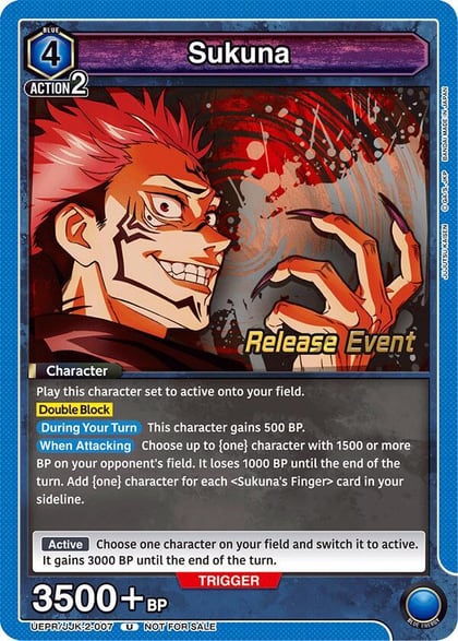 Sukuna (007), UEX02BT: Jujutsu Kaisen Vol.2 Release Event Cards UEPR/JJK-2-007