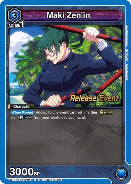 Maki Zen'in, UEX02BT: Jujutsu Kaisen Vol.2 Release Event Cards UEPR/JJK-3-017