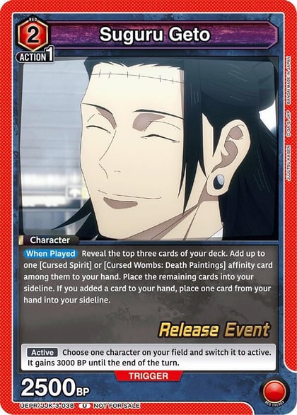 Suguru Geto (038), UEX02BT: Jujutsu Kaisen Vol.2 Release Event Cards UEPR/JJK-3-038