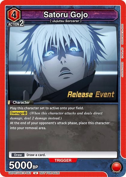 Satoru Gojo (051), UEX02BT: Jujutsu Kaisen Vol.2 Release Event Cards UEPR/JJK-3-051