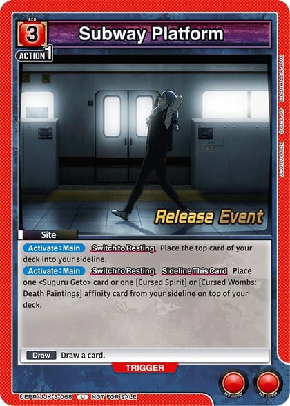 Subway Platform, UEX02BT: Jujutsu Kaisen Vol.2 Release Event Cards UEPR/JJK-3-068