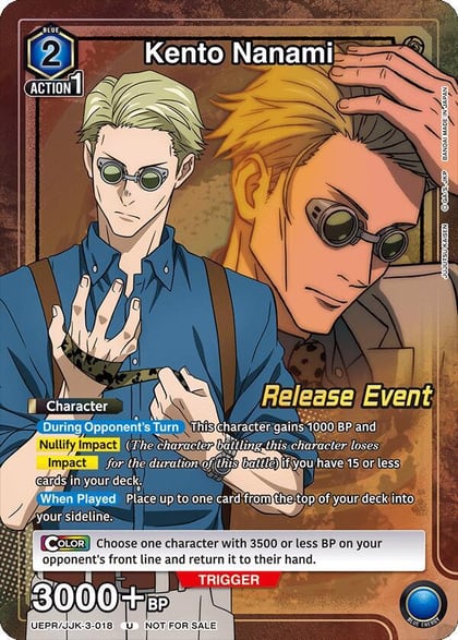 Kento Nanami (Release Event Participation), UEX02BT: Jujutsu Kaisen Vol.2 Release Event Cards UEPR/JJK-3-018
