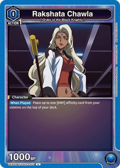 Rakshata Chawla, UEX03BT: CODE GEASS: Lelouch of the Rebellion Vol.2 UEX03BT/CGH-2-011
