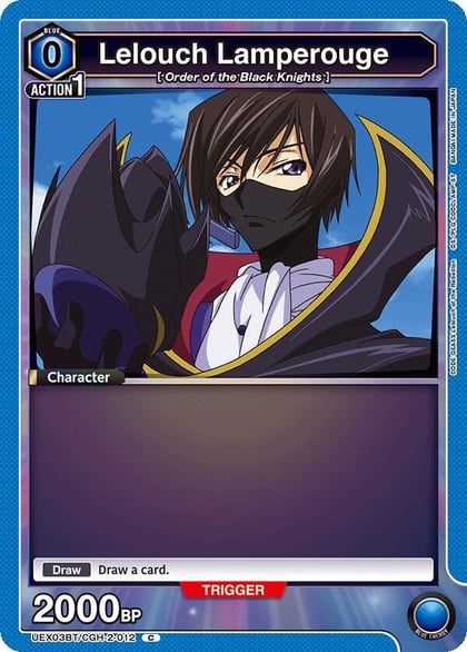 Lelouch Lamperouge (012), UEX03BT: CODE GEASS: Lelouch of the Rebellion Vol.2 UEX03BT/CGH-2-012