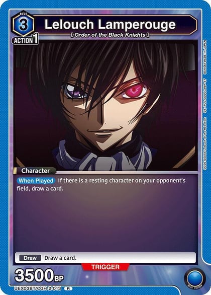 Lelouch Lamperouge (013), UEX03BT: CODE GEASS: Lelouch of the Rebellion Vol.2 UEX03BT/CGH-2-013
