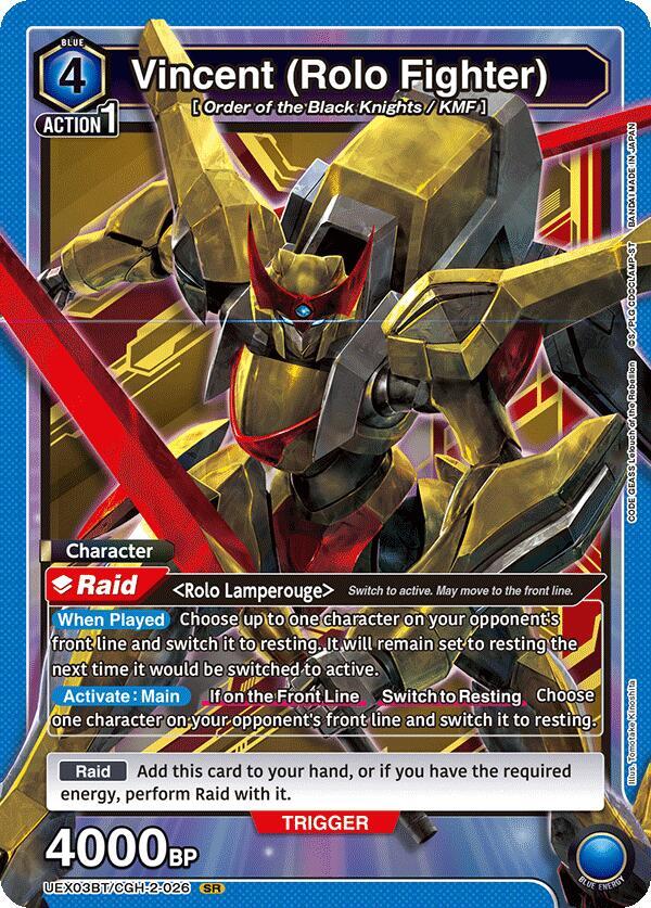 Vincent (Rolo Fighter), UEX03BT: CODE GEASS: Lelouch of the Rebellion Vol.2 UEX03BT/CGH-2-026