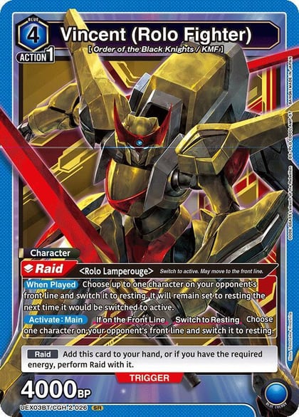 Vincent (Rolo Fighter), UEX03BT: CODE GEASS: Lelouch of the Rebellion Vol.2 UEX03BT/CGH-2-026