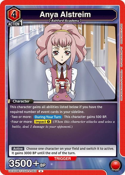 Anya Alstreim (063), UEX03BT: CODE GEASS: Lelouch of the Rebellion Vol.2 UEX03BT/CGH-2-063
